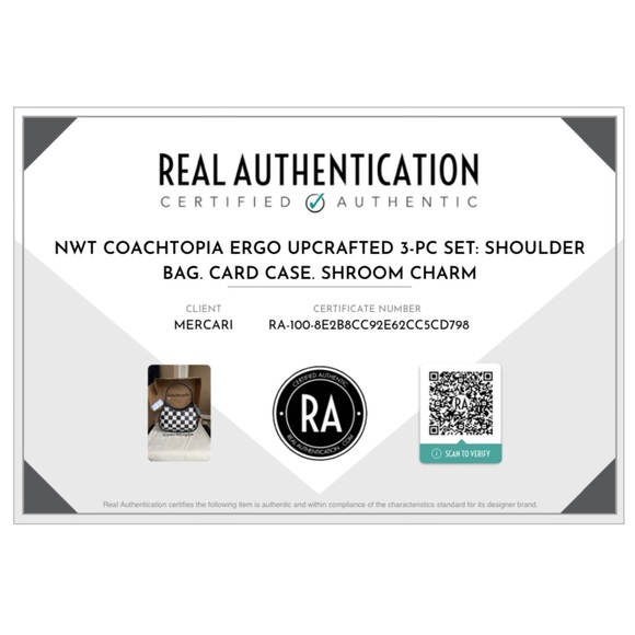 🚫SOLD🚫 Coachtopia Ergo Upcrafted Set: Shoulder Bag, Card Case, ‘Shroom Charm - Picture 3 of 17